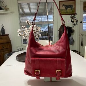 NWT Fossil Cleo Red Shoulder Bag